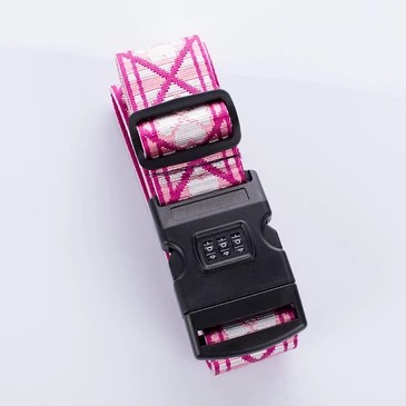 Számzáras bőröndpánt különleges mintával