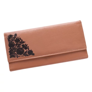 Különleges virágos bőr pénztárca sok kártyatartóval