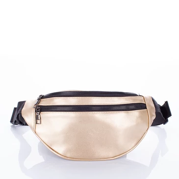 Keresztpántos női oldaltáska dupla cipzáros