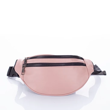 Keresztpántos női oldaltáska dupla cipzáros