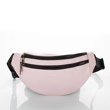 Keresztpántos női oldaltáska dupla cipzáros