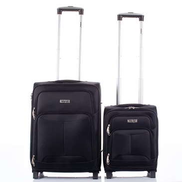 Travelway Prémium 2 db-os Bőrönd szett Fekete színben
