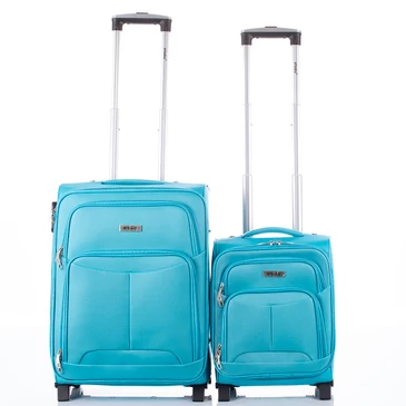 Travelway Prémium 2 db-os Bőrönd szett Világoskék színben
