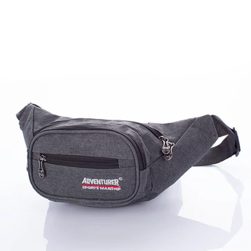 AdventureR nagyméretű 4 zsebes övtáska szürke színben AT5297