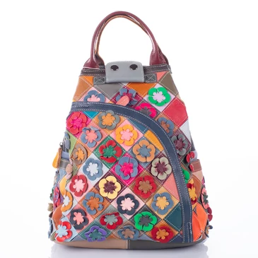 Különleges Valódi bőr női hátizsák