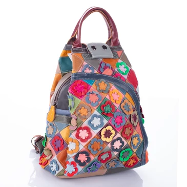 Különleges Valódi bőr női hátizsák