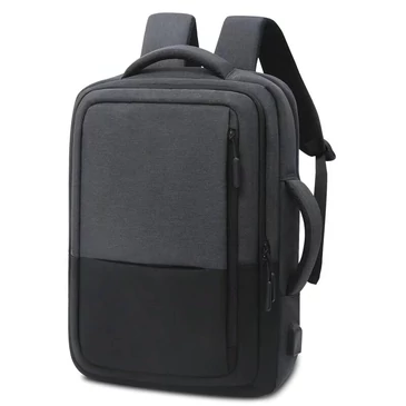 Fedélzeti méretű laptophátizsák 40 x 30 x 20 cm USB csatlakozóval