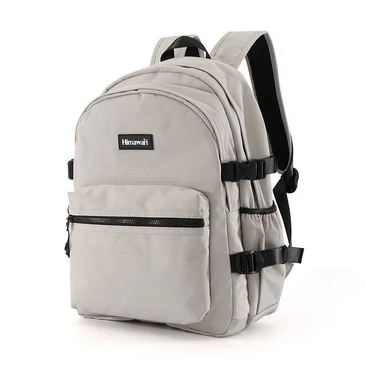 Városi, tágas hátizsák vízálló anyagból Szürke színben