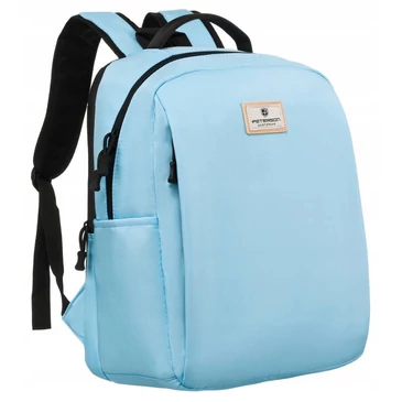 Laptoptartós városi hátizsák Világoskék színben
