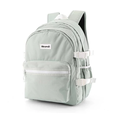 Városi, tágas hátizsák vízálló anyagból Mentazöld színben