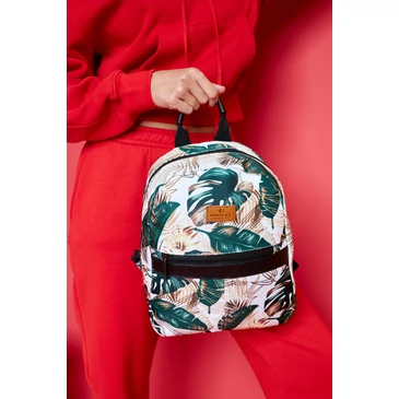 Tágas női városi hátizsák divatos mintában