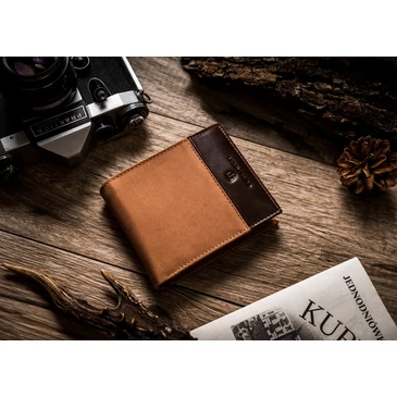 Peterson Valódi bőr Férfi pénztárca RFID védelemmel