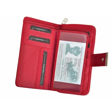 Jennifer Jones Lakk Valódi bőr Pénztárca fekete színben