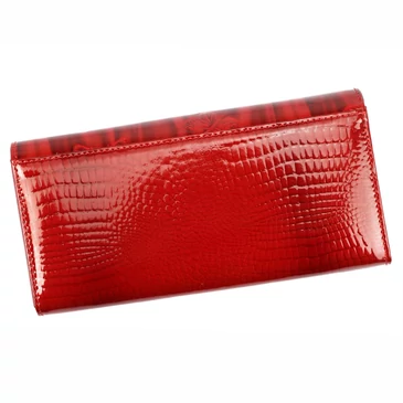 Cavaldi Valódi bőr piros pillangós lakk pénztárca