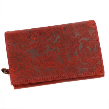 Valódi bőr Pénztárca Piros színben