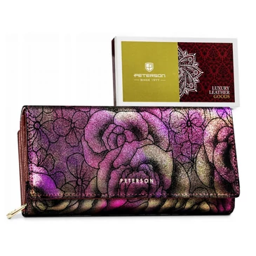 Peterson Valódi bőr Pénztárca