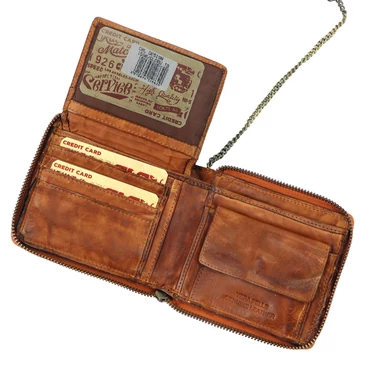 Route 66 Valódi bőr motoros pénztárca