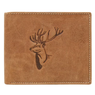 Wild Valódi bőr Pénztárca szarvas mintával