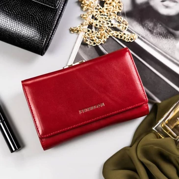 Valódi bőr Pénztárca Piros színben