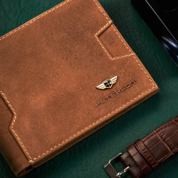 Peterson Valódi bőr Pénztárca