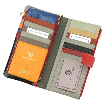 Gregorio sokrészes Valódi bőr Pénztárca