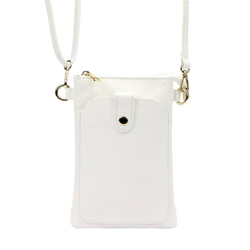 Valódi bőr mobiltartó kistáska