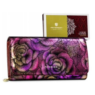 Peterson Valódi bőr Pénztárca