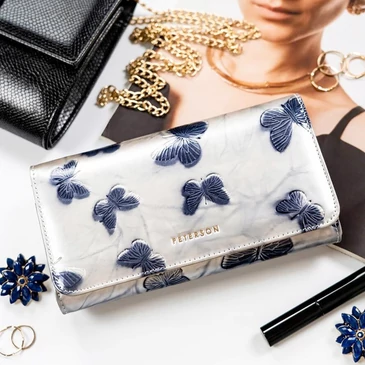 Peterson Valódi bőr Pénztárca