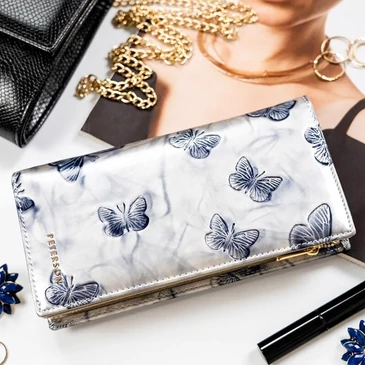 Peterson Valódi bőr Pénztárca