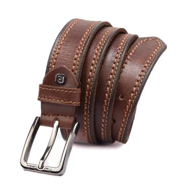 Pierre Cardin Valódi bőr Öv camel-1 cm