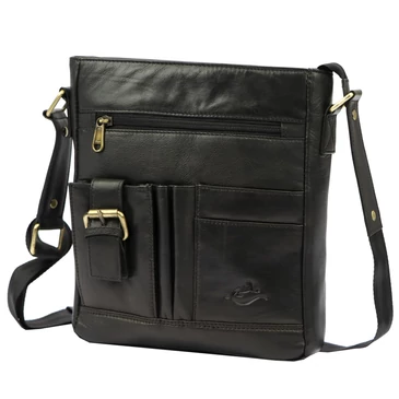 Money Kepper Valódi bőr Válltáska