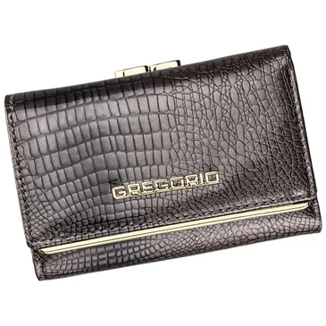 Gregorio Valódi lakkbőr Női Pénztárca piros színben