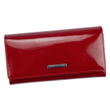 Piros lakk Valódi bőr Pénztárca Piros színben