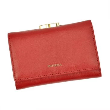 PATRIZIA Valódi Bőr Piros Pénztárca RFID védelemmel