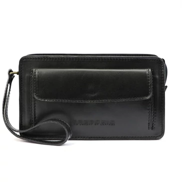  Valódi bőr Autóstáska fekete színben