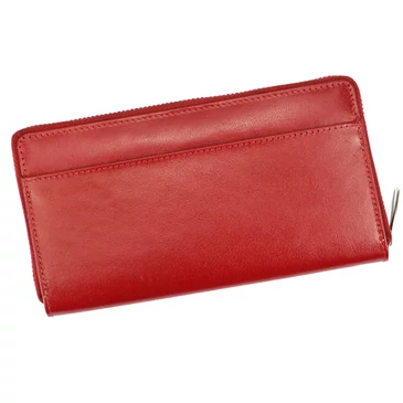 Piros színű Valódi bőr Pénztárca