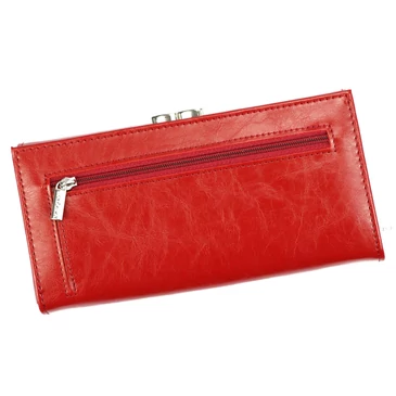 Piros színű Valódi bőr Pénztárca