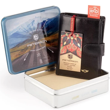 Peterson Valódi bőr Pénztárca
