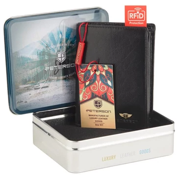 Peterson Valódi bőr Pénztárca