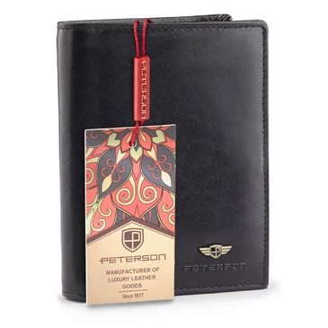 Peterson Valódi bőr Pénztárca