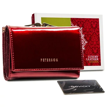 Peterson Valódi bőr Pénztárca