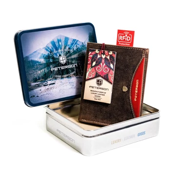 Nagy méretű Valódi bőr Pénztárca