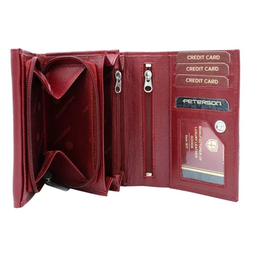 Peterson Valódi bőr Pénztárca