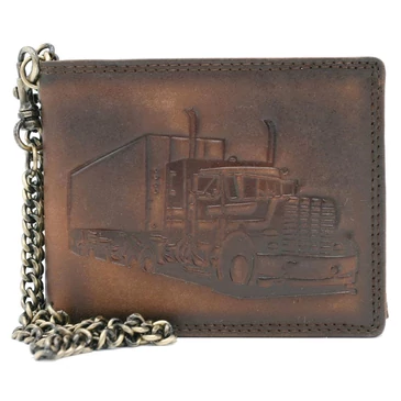 Kamionos Valódi bőr Pénztárca