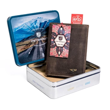 Peterson Valódi bőr Pénztárca