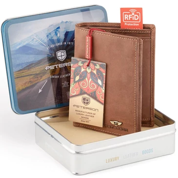 Peterson Valódi bőr Pénztárca