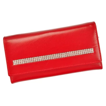 Piros  Valódi bőr Pénztárca
