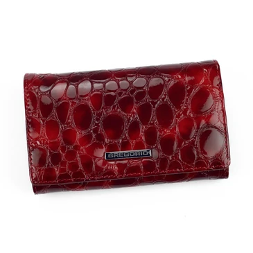 Piros Valódi bőr Pénztárca
