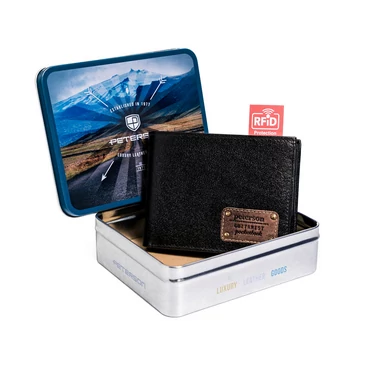 Peterson Valódi bőr Férfi pénztárca RFID védelemmel