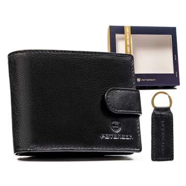 Peterson Férfi pénztárca és kulcstartó ajándékcsomag